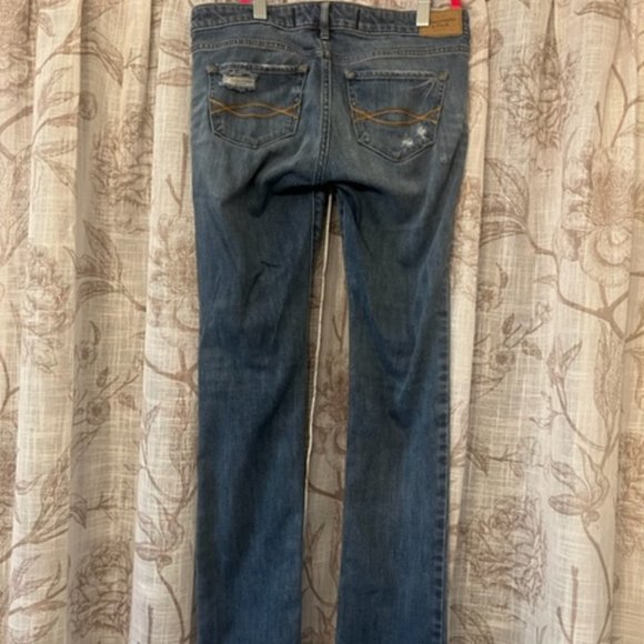 Abercrombie & Fitch Skinny Distressed Jeans Size 2 S 26 X 31 - Picture 4 of 9